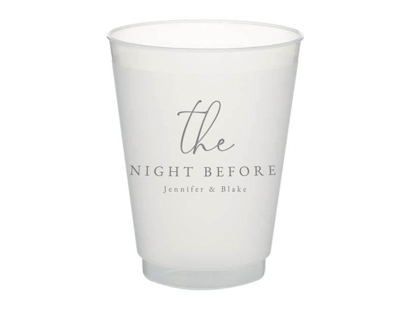 Rehearsal Dinner The Night Before Frosted Cups, 9oz-24oz