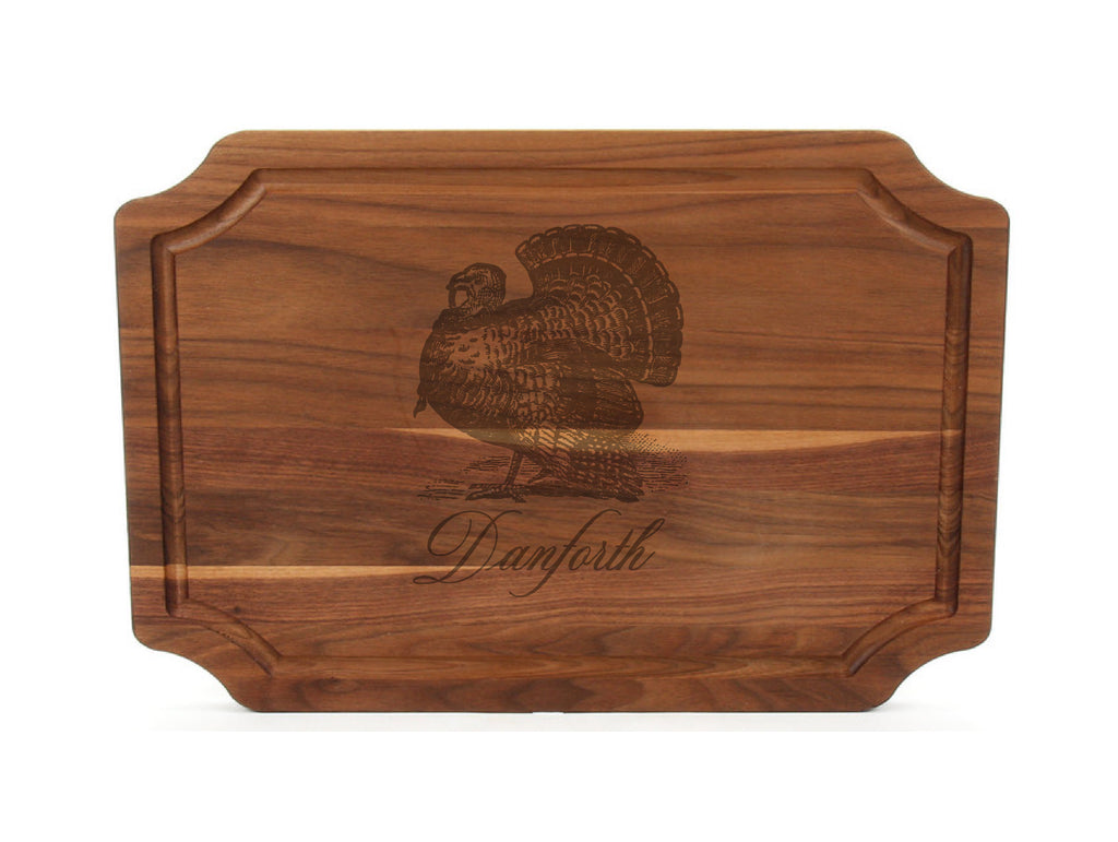 Toile Turkey Wood Cutting Board