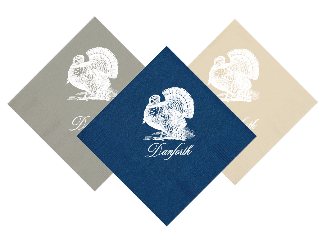 Toile Turkey Cocktail Napkins