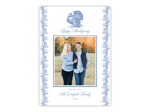 Toile Turkey Holiday Card