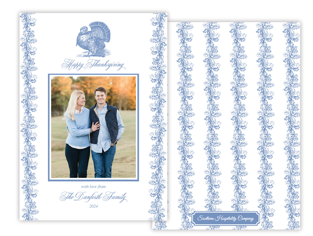 Toile Turkey Holiday Card