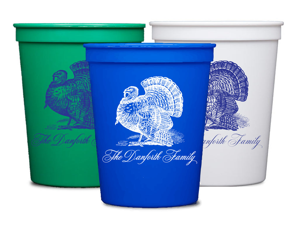 Toile Turkey Stadium Cups 16oz
