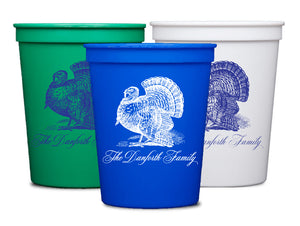 Toile Turkey Stadium Cups 16oz