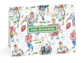 Touchdown Fold-Over Stationery