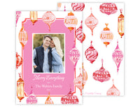 Trinkets & Trimmings Pink/Orange Holiday Card