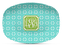 Turquoise & Lime Shatterproof Platter