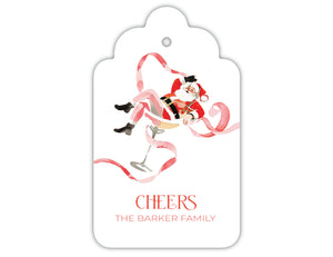 Sippin' Santa Gift Tags, Set of 20