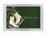 Vintage Ice Skates Acrylic Tray