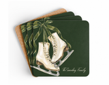 Vintage Ice Skates Coasters