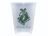 Vintage Ice Skates Frosted Cups