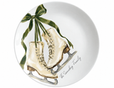 Vintage Ice Skates Shatterproof Plate