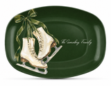 Vintage Ice Skates Shatterproof Platter