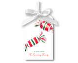 Vintage Peppermint Candy Gift Tags, Set of 20