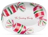 Vintage Peppermint Candy Shatterproof Platter