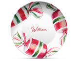 Vintage Peppermint Candy Shatterproof Plate