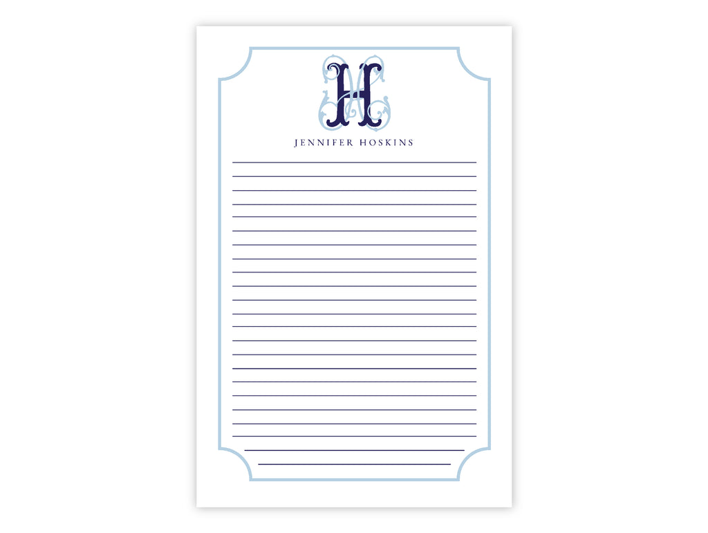 Vintage Script Notepad