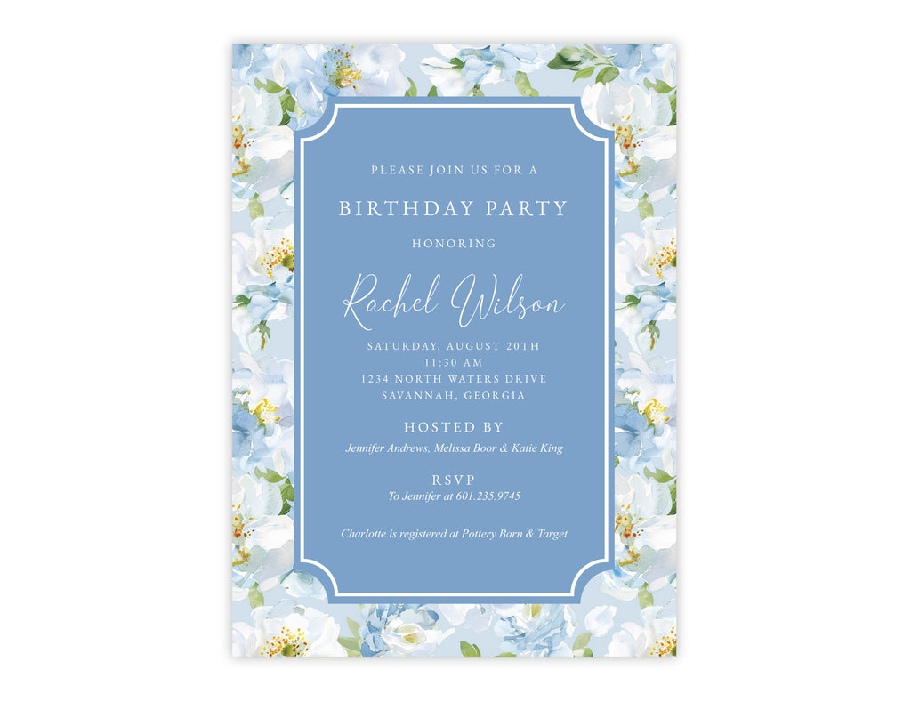 Whispering Blooms Invitation