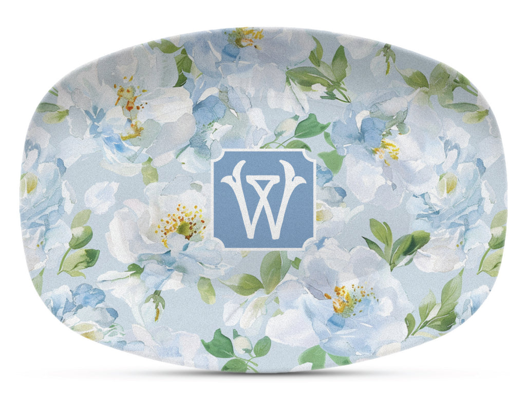 Whispering Blooms Shatterproof Platter