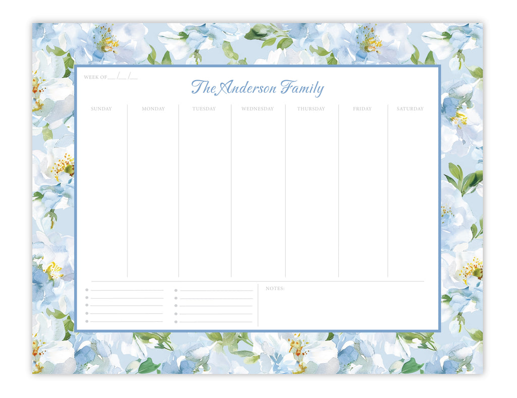 Whispering Blooms Weekly Planner