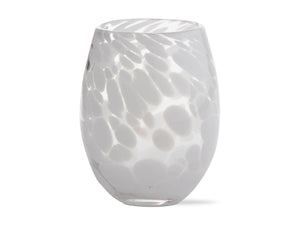 White Confetti Stemless Glasses