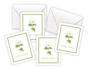 White Hydrangea Enclosure Cards