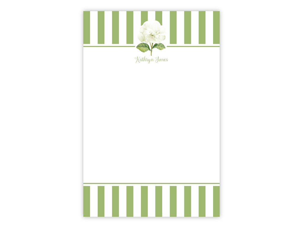 White Hydrangea Notepad