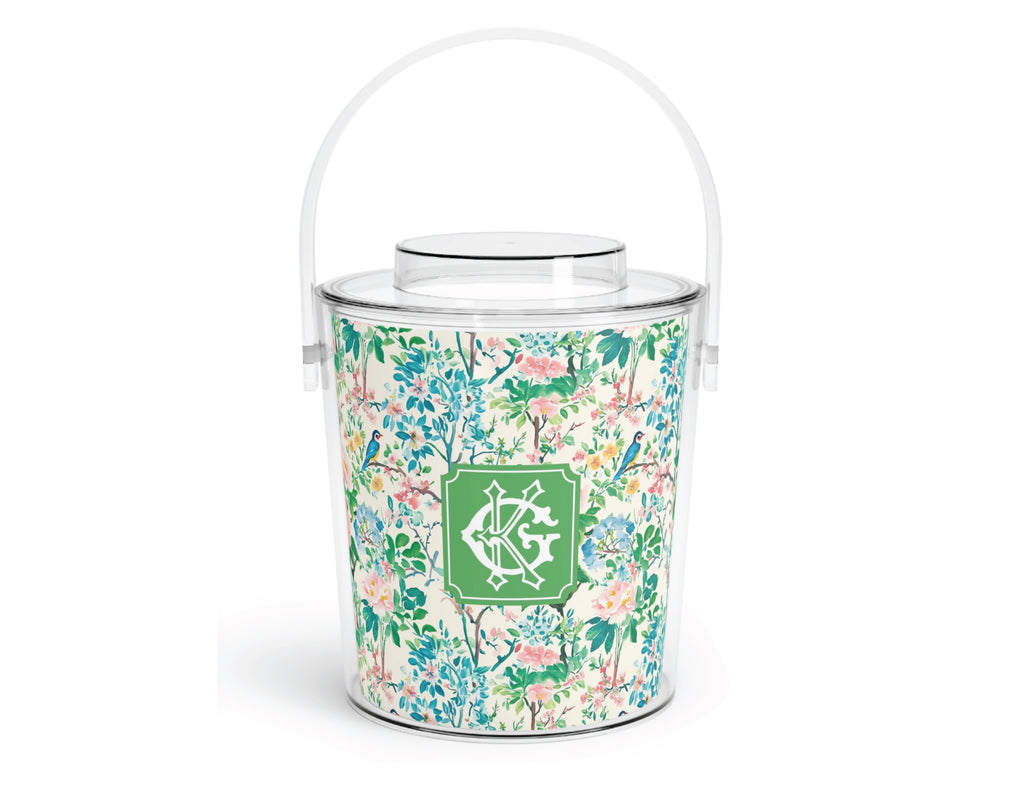 Wildflower Symphony Acrylic Ice Bucket