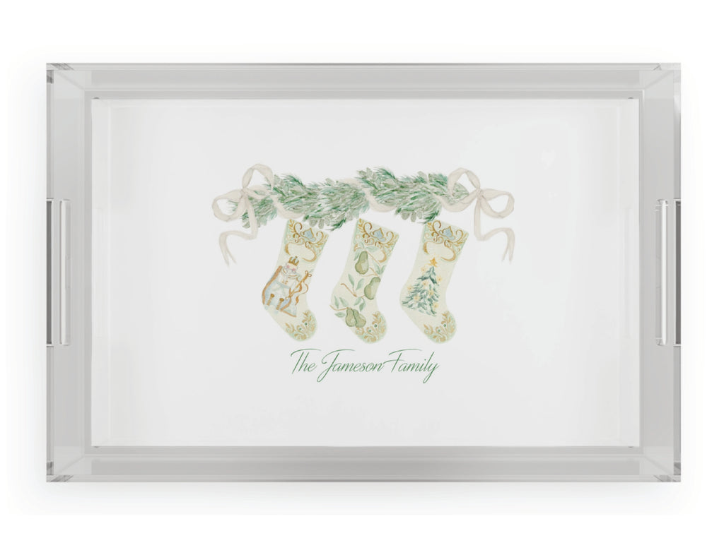 Williamsburg Christmas Acrylic Serving Tray
