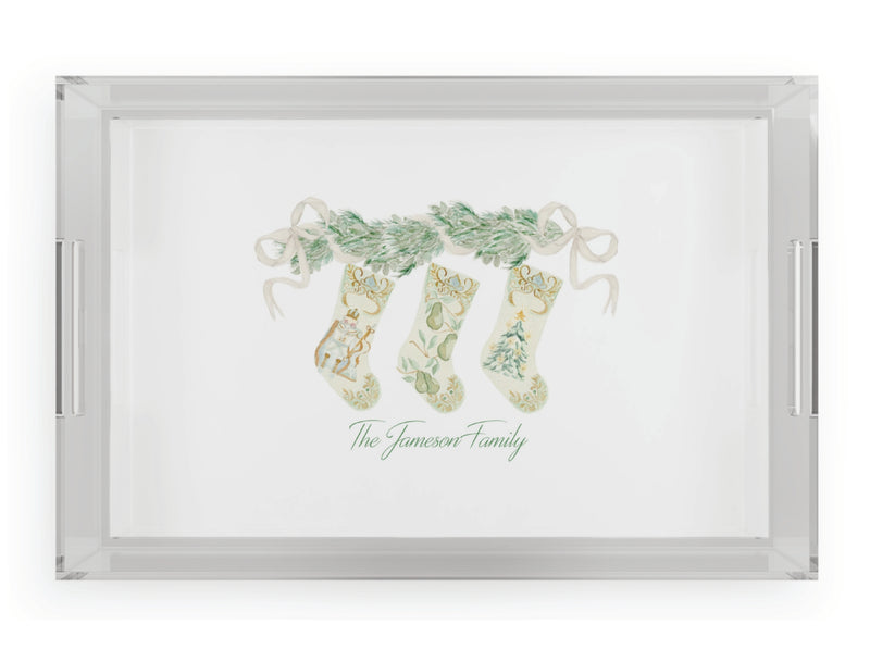 Williamsburg Christmas Acrylic Serving Tray