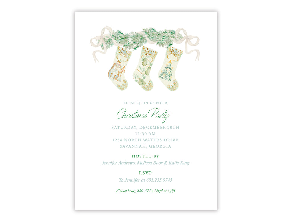 Williamsburg Christmas Invitation
