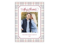 Winter Plaid Holiday Card