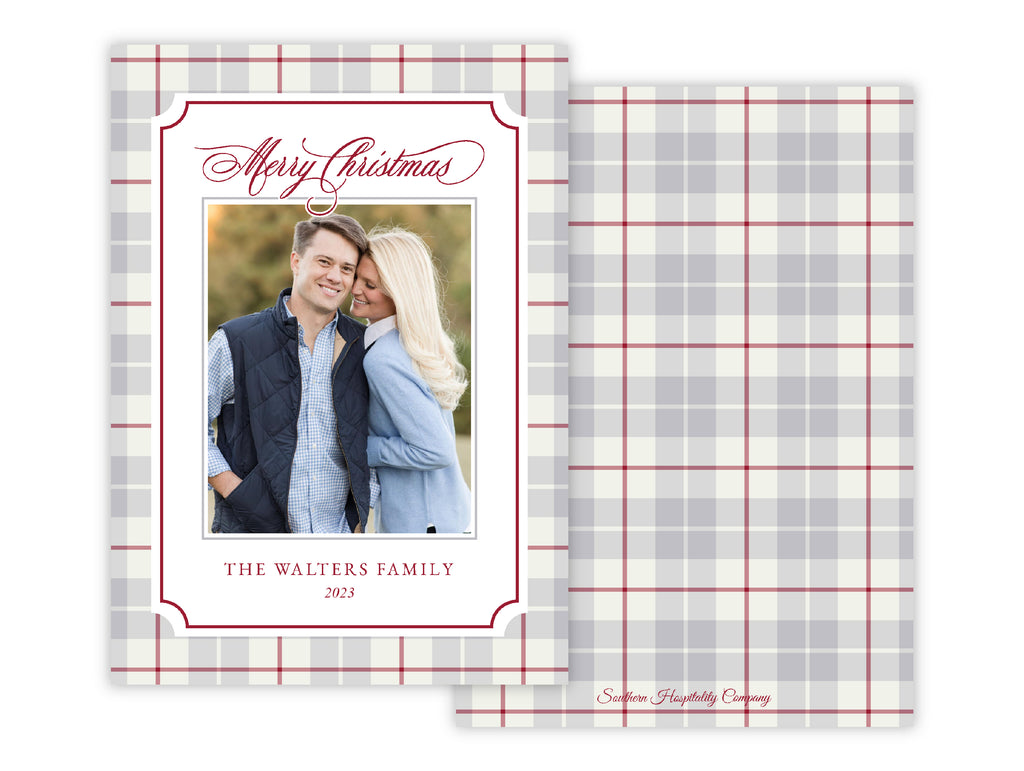 Tartan Winter Plaid Holiday Card