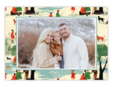 Winter Hunt Monogrammed Holiday Card