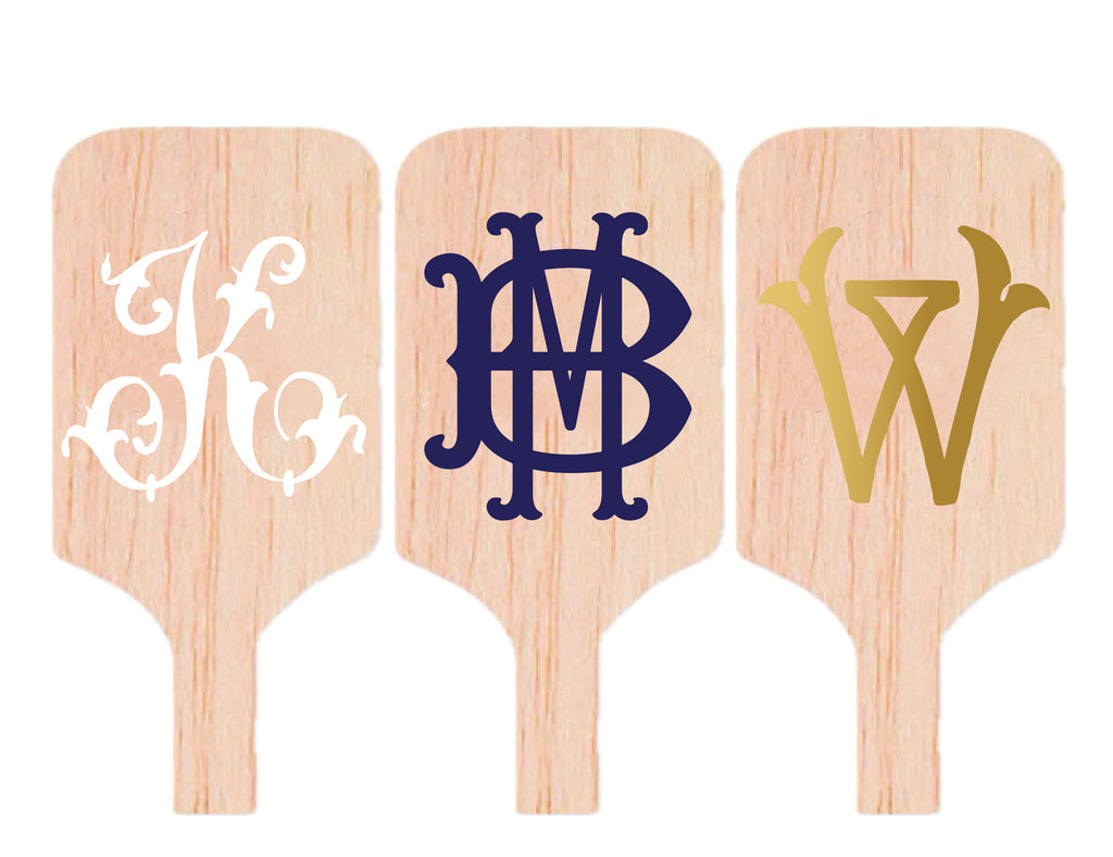 Monogrammed Stir Stick Wooden 6"