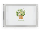 Cane Botanical Acrylic Tray
