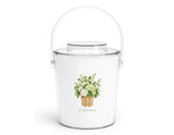 Cane Botanical Acrylic Ice Bucket