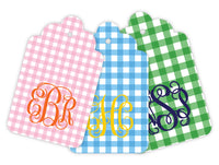 Gingham Gift Tags, Set of 20