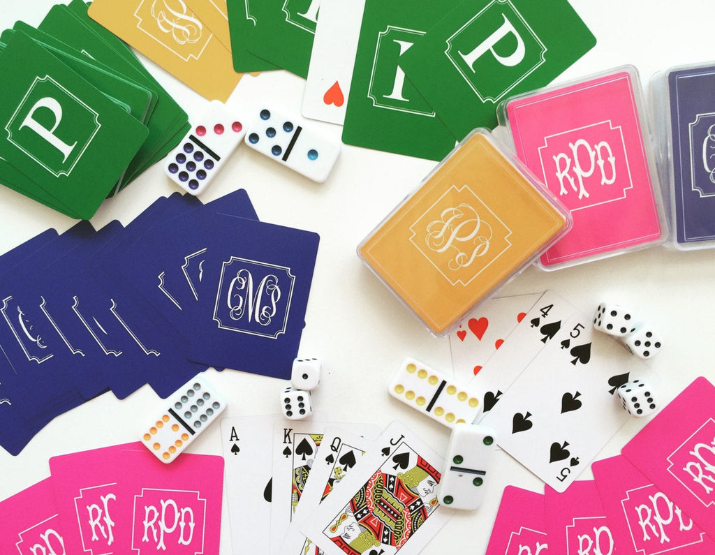 Monogrammed Playing Card Deck