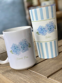 Pale Blue Hydrangea Coffee Mug
