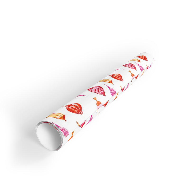 Trinkets & Trimmings Pink and Orange Gift Wrap Roll
