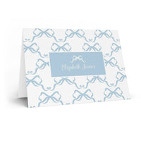 Trellis Bows Fold-Over Stationery