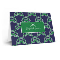 Trellis Bows Fold-Over Stationery