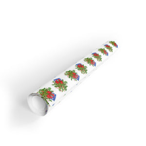 Red Winterberry Gift Wrap Roll