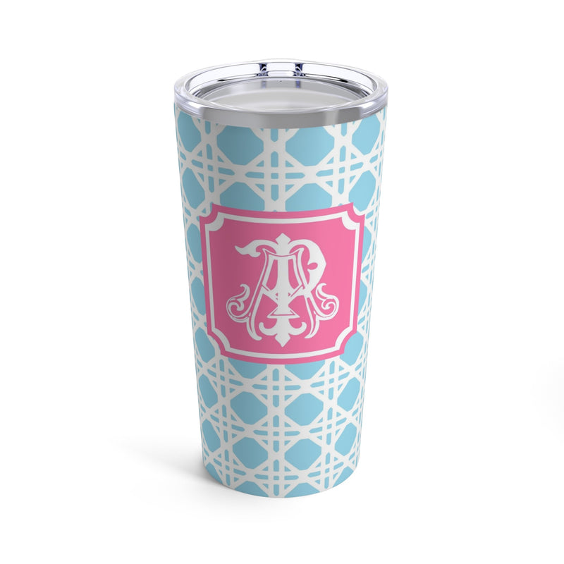 Powder Blue & Carnation 20oz Tumbler