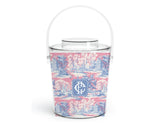 Pink & Blue Winter Chinoiserie Acrylic Ice Bucket