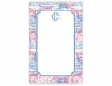 Pink & Blue Winter Chinoiserie Notepad