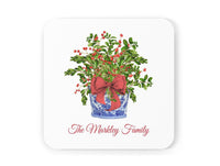 Red Winterberry Cork Coasters