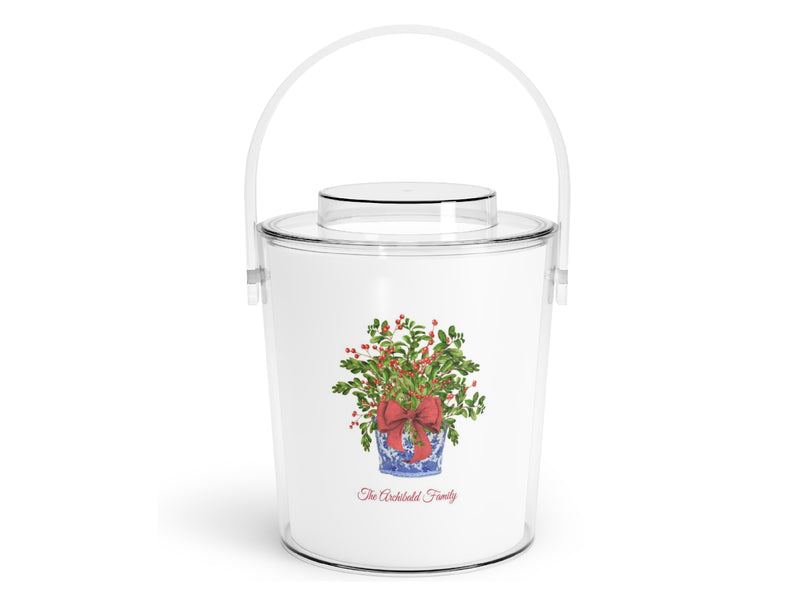 Red Winterberry Acrylic Ice Bucket