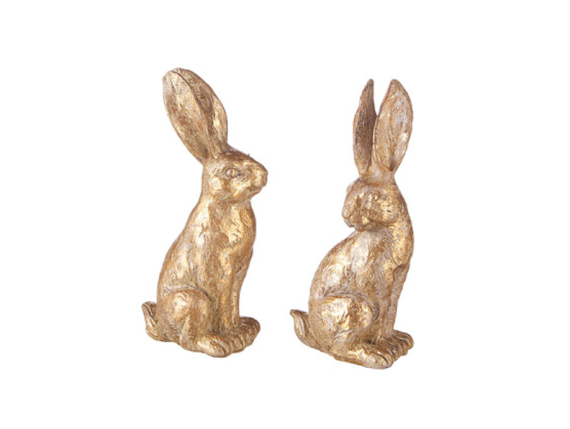 Bunny Small Gold Leaf, Set of 2