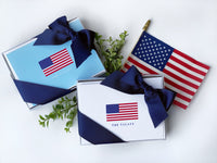 American Flag Fold-Over Stationery